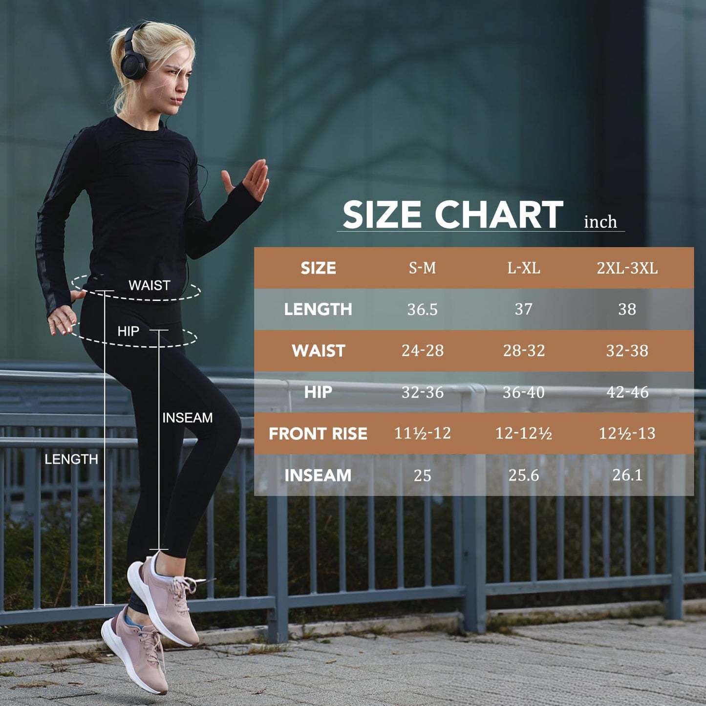 iaoja High Waisted Leggings for Women with Pockets - Tummy Control Soft Workout Running Yoga Printed Pants（Brown Large-X-Large）