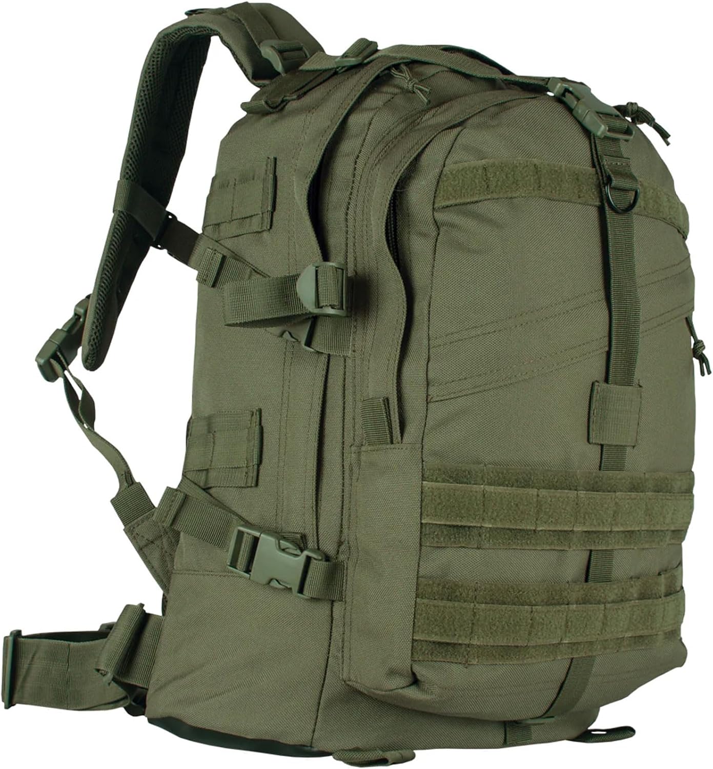 Fox Outdoor Products Large Transport Pack | 37L Tactical Backpack with Compression Straps, Hydration Pocket & Modular Webbing