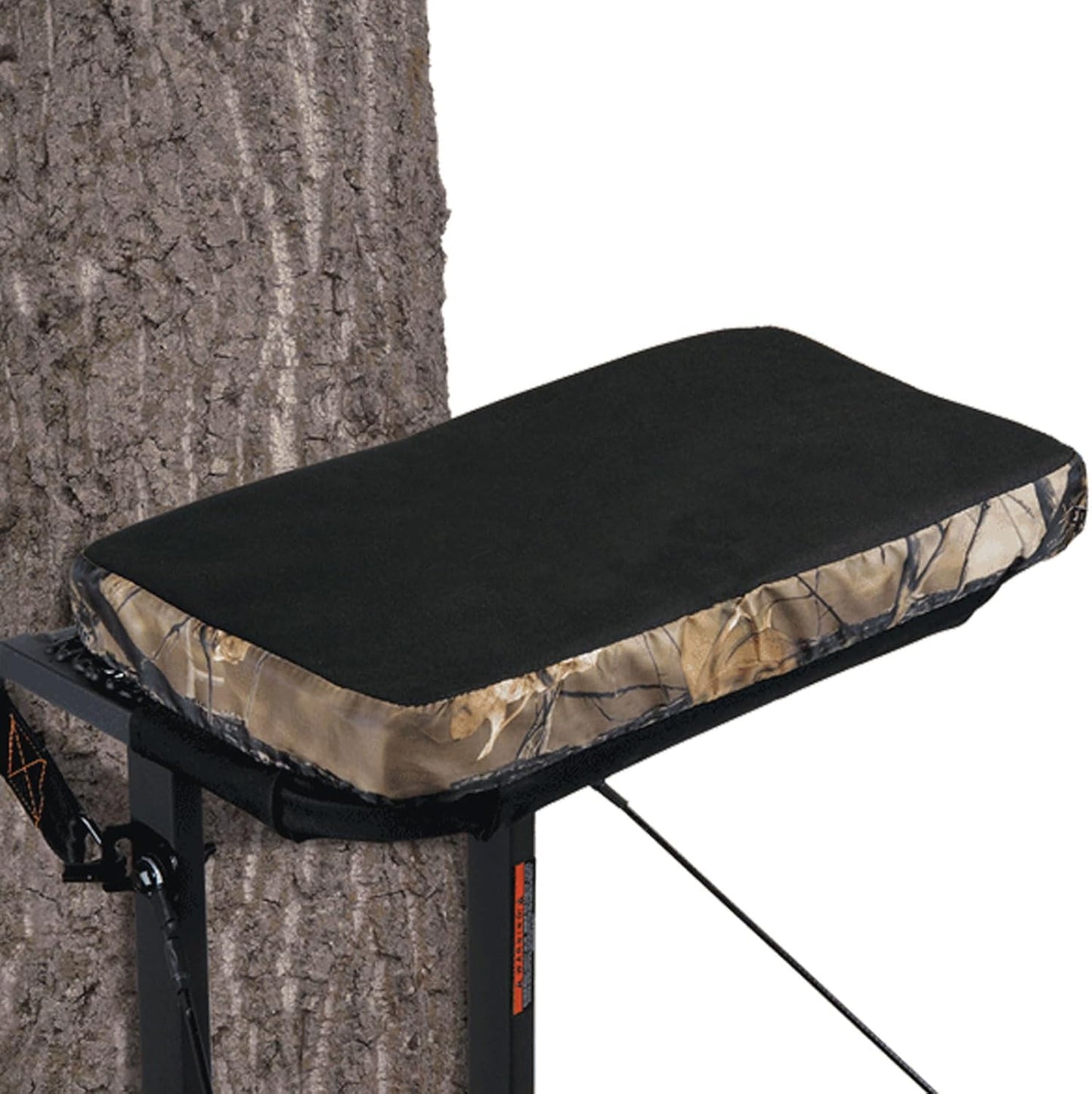 MUDDY Standard Seat Cushion - 18" x 10" Durable Lightweight Portable All-Day Comfort Hunting Outdoor Cushioned Tree Stand Seat with Silent Ties, Fits Most Treestands