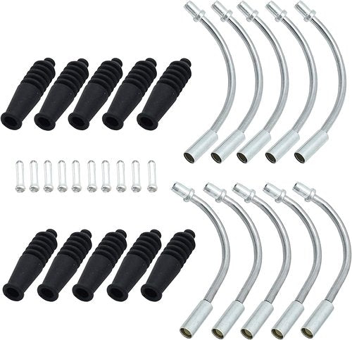 Bike V Brake Noodle Cable Guide Pipe Rubber Boots Bicycle Cycling 10 Sets (30Pcs)