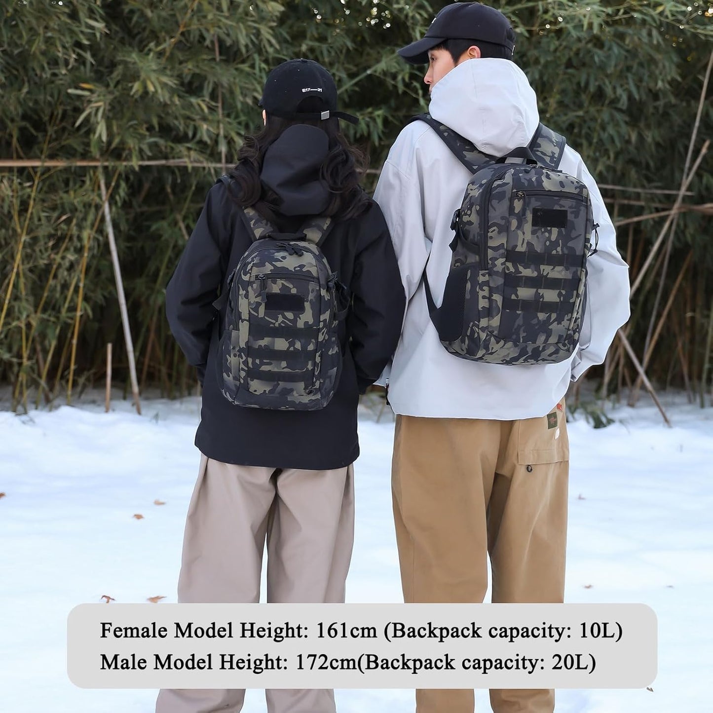 ArcEnCiel 10L/20L Mini X-Small Tactical Backpack MOLLE Daypack Gear Pack Camping Bag with Patch