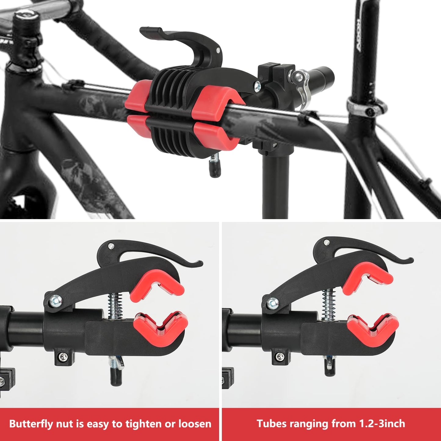 Auwey Bike Repair Stand Wall Mount Bike Repair Workstand Bike Workbench Bicycle Maintenance Rack Bicycle Repair Rack Bike Clamp Height Adjustable Bicycle Maintenance Stand