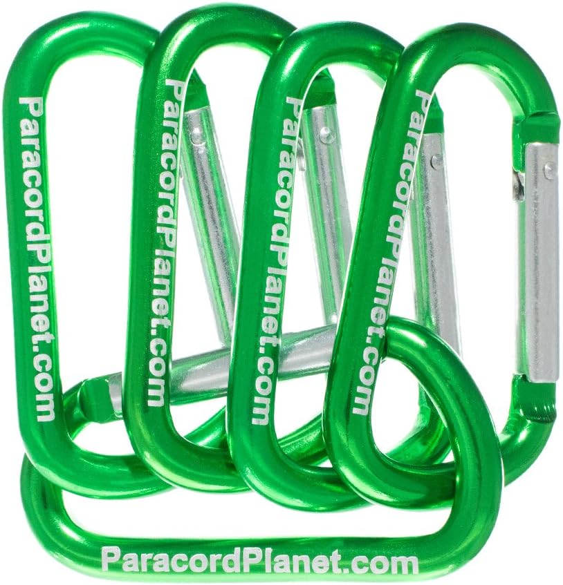 Aluminum D Ring Carabiner Clip Bulk Packages - Available in a Variety of Sizes, Styles, and Colors