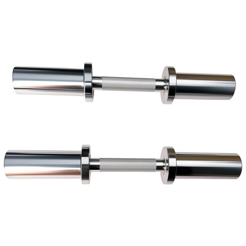 yuhqc Dumbbell Handles with 2 Pairs of collars clips, Olympic Loadable Dumbbell Bars, 16 Inch Dumbbells Bars for Home Gym, Weightlifting, Strength Training, Bodybuilding, Fitness