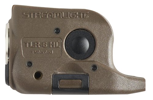 Streamlight 69351 TLR-6 HL G 300-Lumen Rechargeable Tactical Weapon Light with Integrated Green Aiming Laser Designed Exclusively and Solely for Glock 42/43 & 43X/48 Non-Railed, Flat Earth Brown