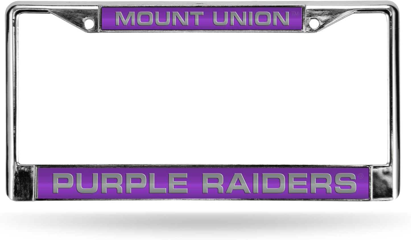 Rico Industries NCAA Unisex-Adult Laser Cut Inlaid Standard Chrome License Plate Frame