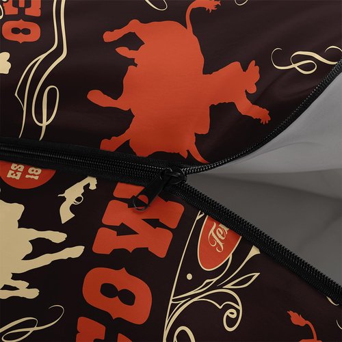 Smell Sunshine Kids Sleeping Bag for Boys Girls,Cowboy Print-Lightweight Warm Portable Outdoor Indoor-Waterproof Cold Weather Resistant Sleeping Bag for Camping Hiking(Cowboy)