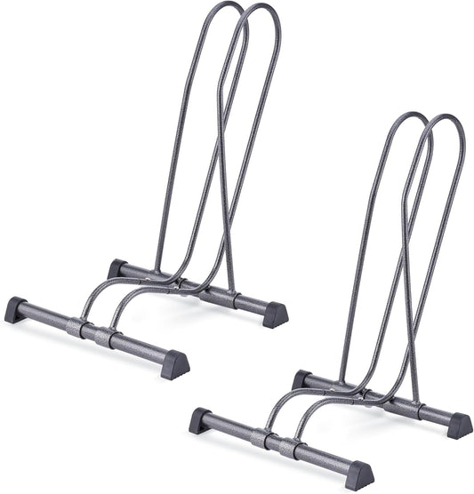 Delta Cycle Single Bike Stand Floor, Tool-Free Adjustable Bike Floor Stand for Mountain, Fat Tire, Road Bikes, Freestanding Bike Stand For Garage Parking