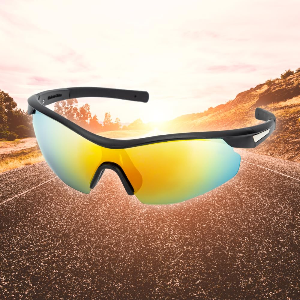 KALIMO Polarized Sport Sunglasses – Lightweight UV Protection Sunglasses for Men & Women, Perfect for Driving, Fishing, Cycling, and Outdoor Activities, 3-Pair