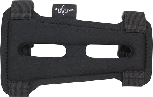 SAS 5.75" Youth Black Armguard Archery Bow Range with 2-Strap Buckles