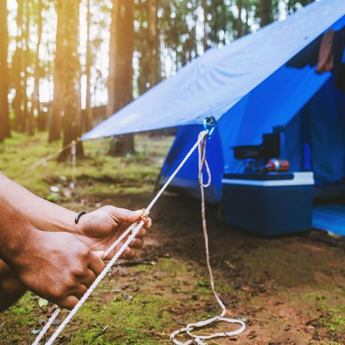 MECCANIXITY Aluminum Alloy Guyline Cord Adjusters Tent Tensioners Rope Adjusters 1.7 x 0.6 Inch Durable Portable for Camping Hiking Backpacking Outdoor Activity Orange, Pack of 10