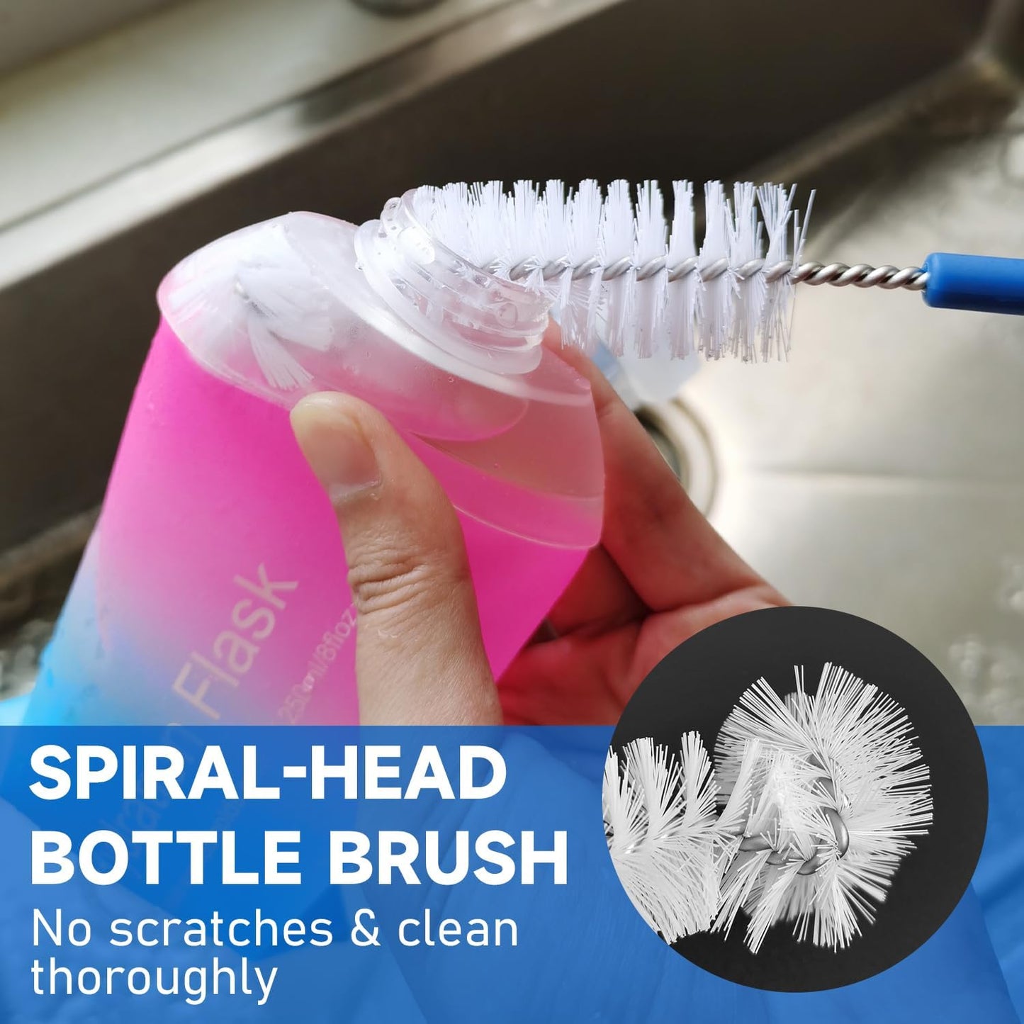 J.CARP Cleaning Kit, Made of Stainless Steel 304, Tough and Enduring