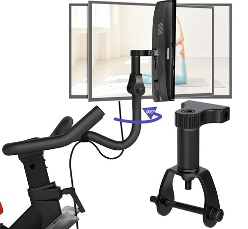 DHLDWQ 360° Pivot for Peloton Bikes Screen Accessories, Peloton Screen Swivel Mount, Peloton Swivel Screen Attachment, Easily Adjust and Rotate Movement Monitor Adjuster, Black