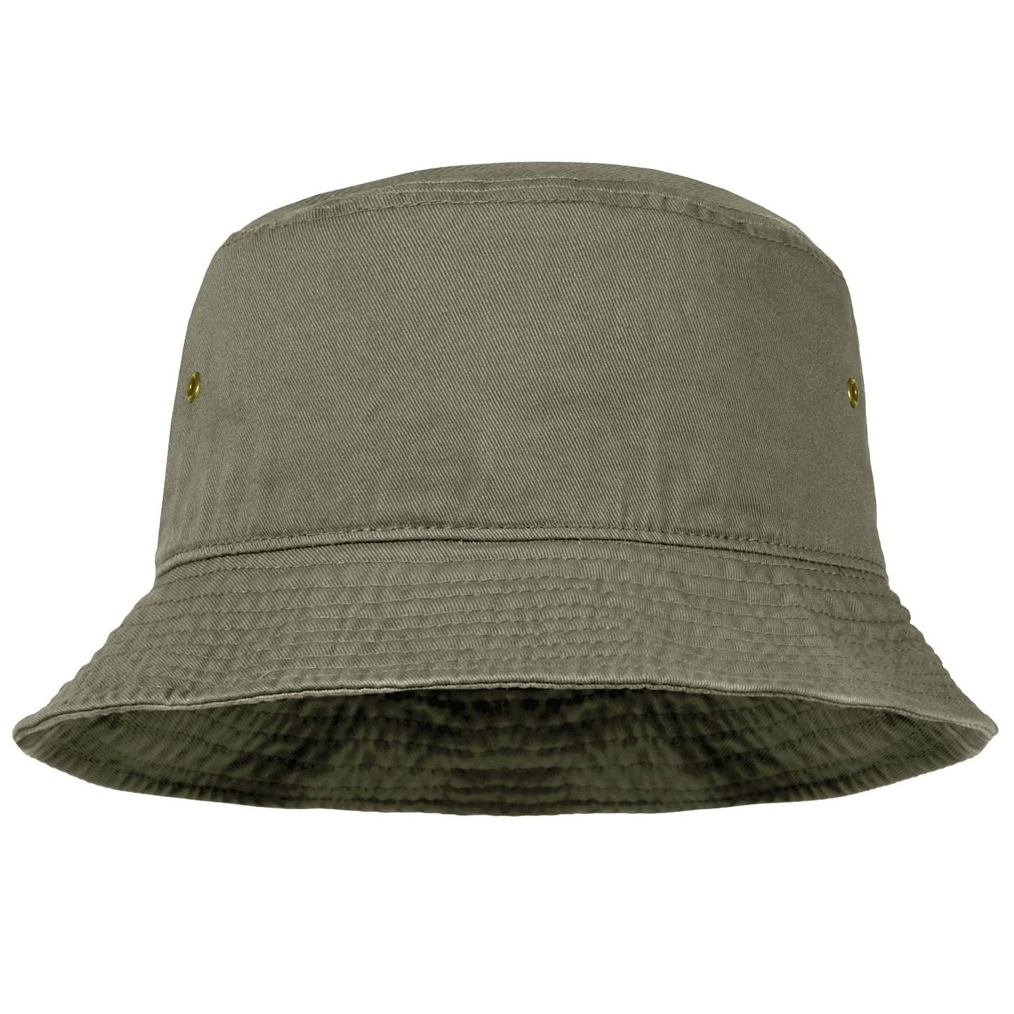 Falari Men Women Unisex Cotton Bucket Hat 100% Cotton Packable for Travel Fishing Hunting Summer Camp (Small/Medium, Olive)