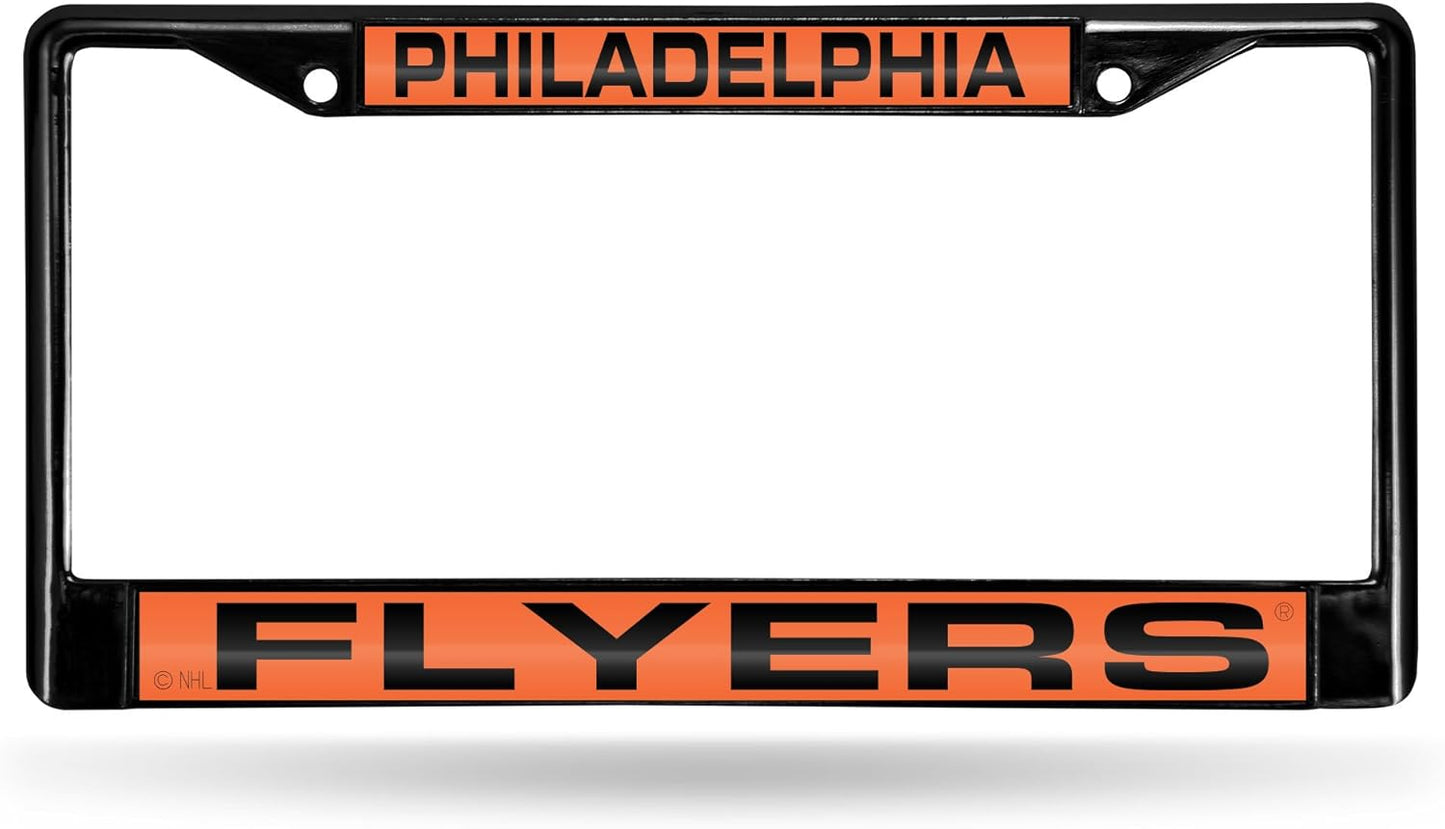 NHL Detroit Red Wings Laser Cut Chrome Frame - 12" x 6" Car Accessory
