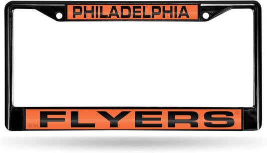 NHL Detroit Red Wings Laser Cut Chrome Frame - 12" x 6" Car Accessory