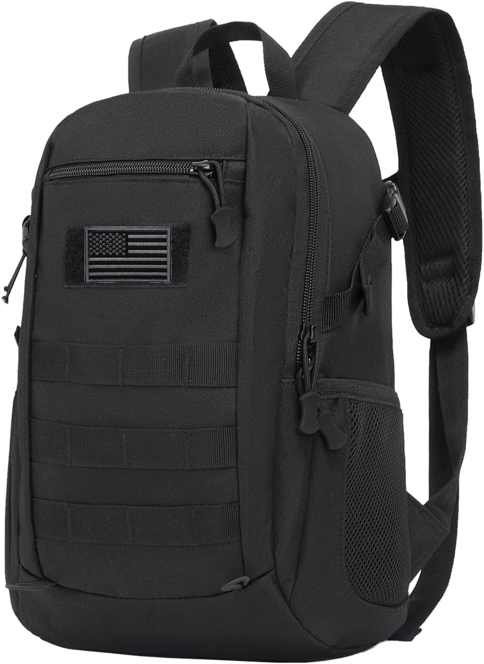 ArcEnCiel 10L/20L Mini X-Small Tactical Backpack MOLLE Daypack Gear Pack Camping Bag with Patch