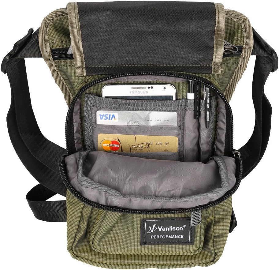 Waterproof Airsoft Tactical Drop Leg Pouch Bag Panel Motorcycle Bag