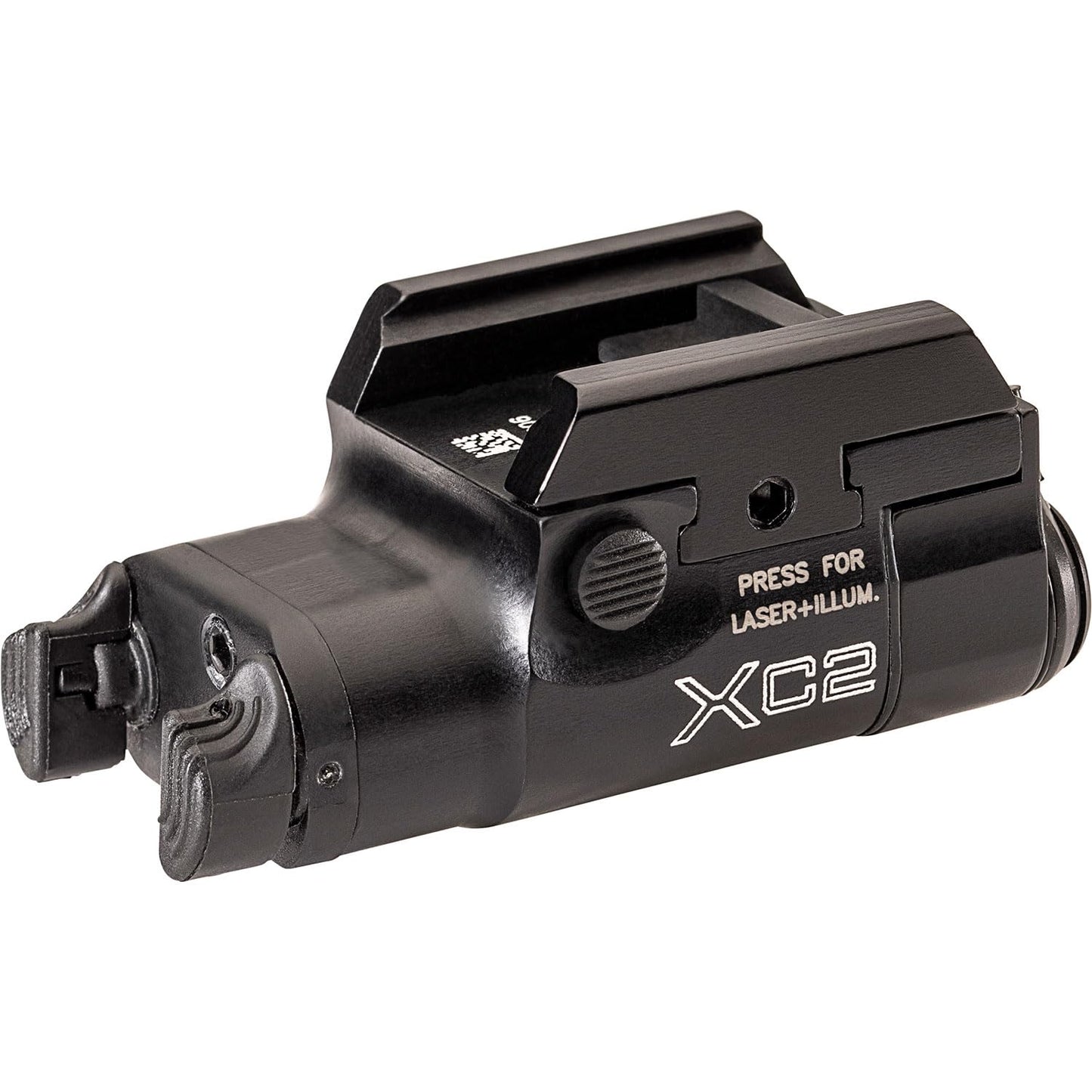 SureFire XC2-B Ultra-Compact 300 LU Pistol Light w/635nM Red Laser & T-Slot Rail Mount XC2-B-RD