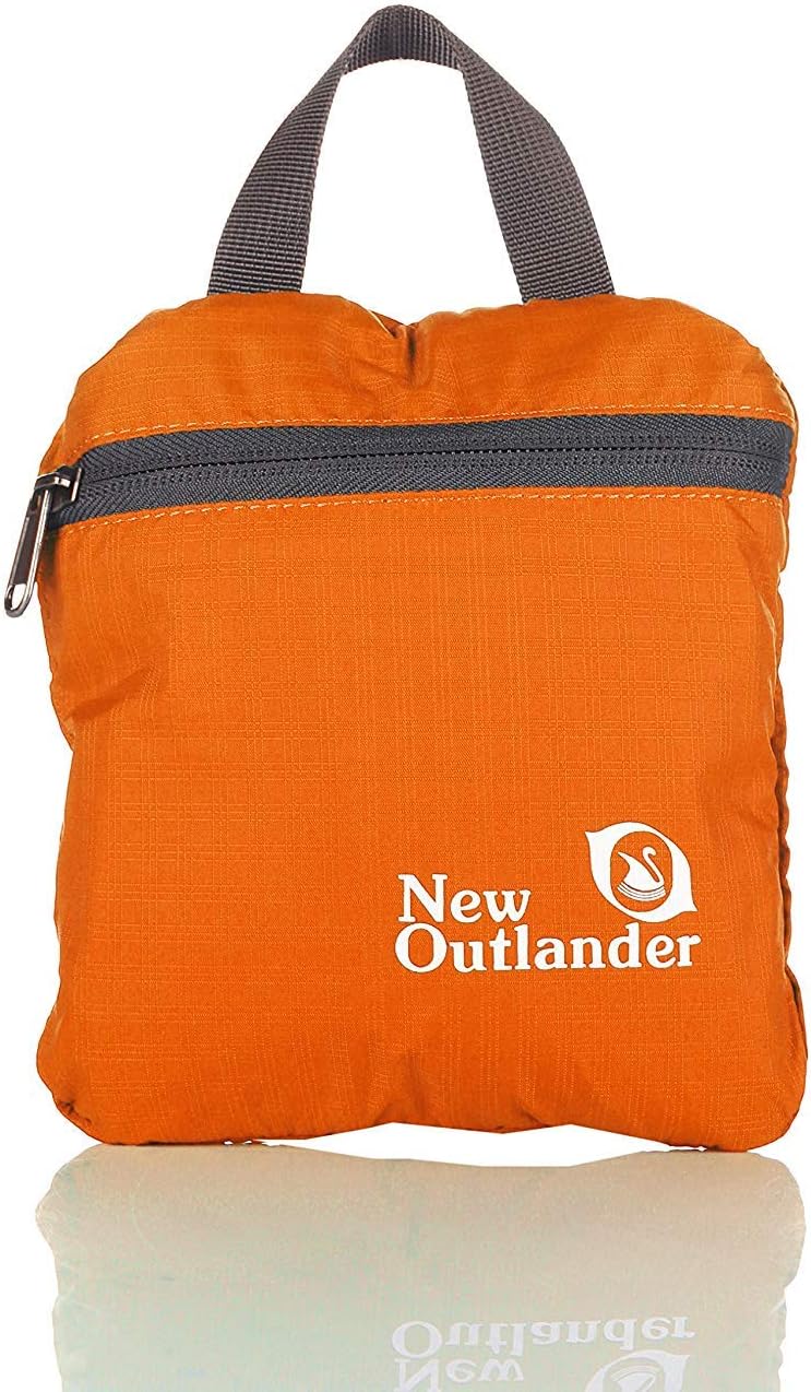 Outlander Packable Handy Lightweight Travel Hiking Backpack Daypack, Black