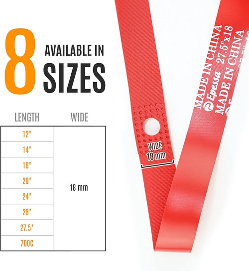 Epessa Bike Bicycle Rim Strip Rim Tape Fits Size 12" 14",16",20",24" 26", 27.5", 700C-A Pair
