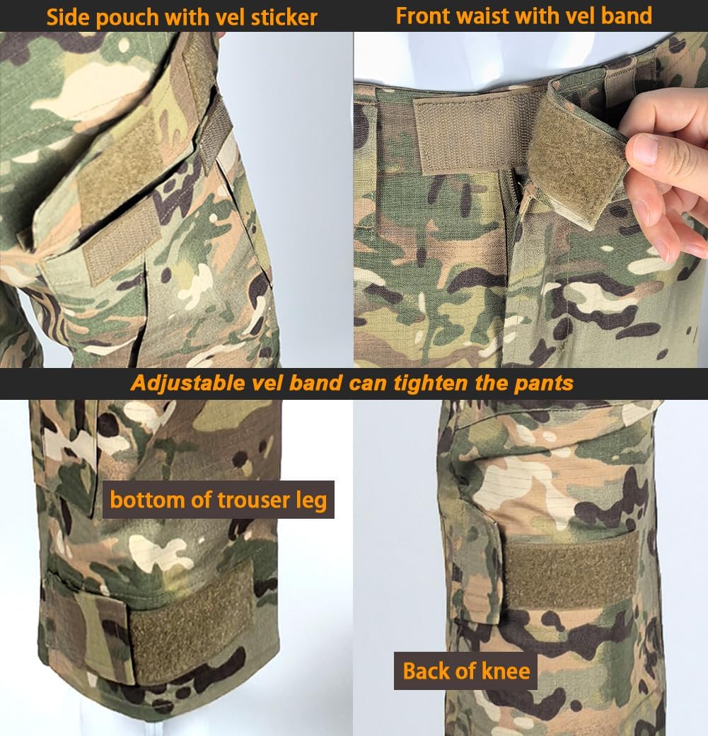 HANSTRONG GEAR H World Shopping Military Army Tactical Airsoft Paintball Shooting Pants Combat Men Pants with Knee Pads DW