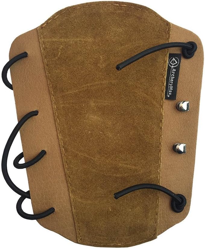 Brown Non-Ventilated Leather Arm Guard