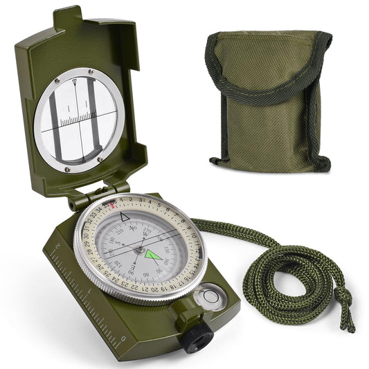 Compass, Hiking Compass for Survival with Lensatic – Waterproof Durable and Pocket-Sized
