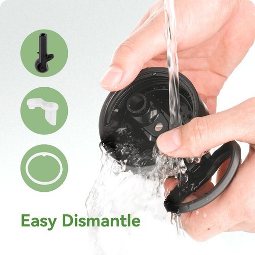 Snowfall Straw Lid for Hydro Flask Wide Mouth Water Bottles, Lids with Straw Compatible with Hydroflask 12 16 18 20 32 40 oz Wide Mouth Sports Water Bottles, 2 Straws and 1 Straw Brush