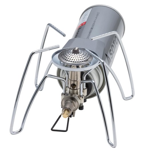 SOTO Regulator Camping Stove, Single Burner Butane Stove, Portable Backpacking Stove for Outdoor Cooking, Camping, Hiking - Stealth Igniter Installed. Shipped empty.