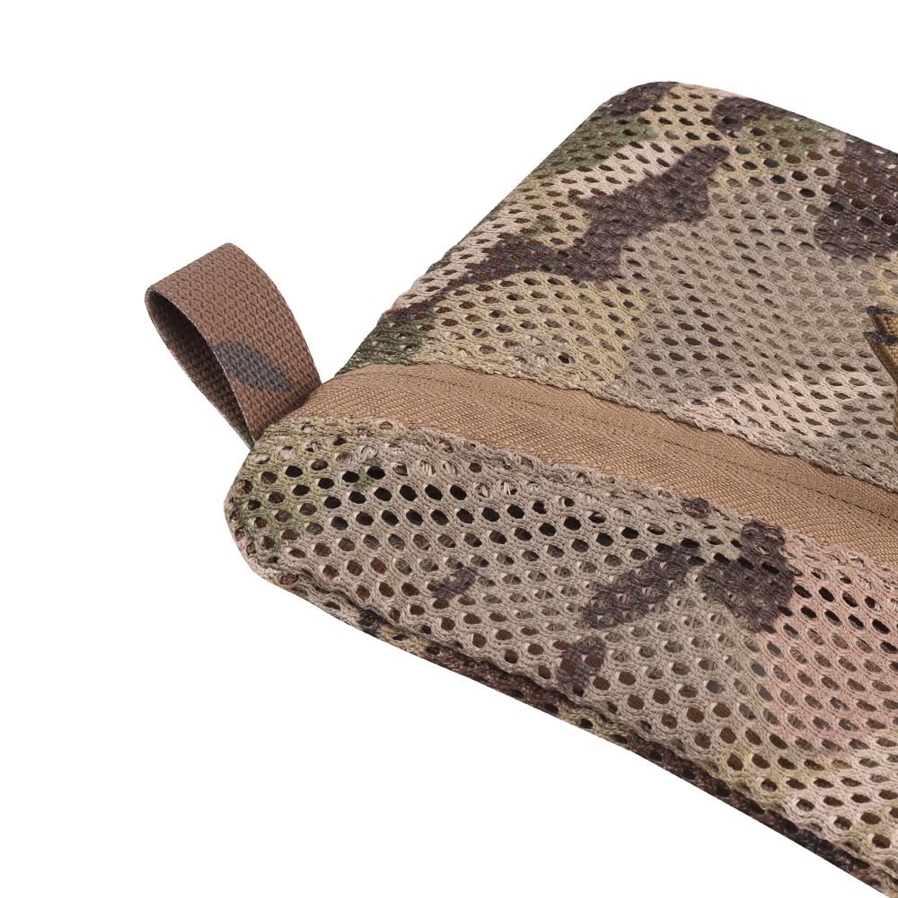 AOTUMUT Tactical Mesh Pouch Insert, Modular Utility Admin Pockets Travel Organizer EDC Zipper Pouch 6X12,12X12