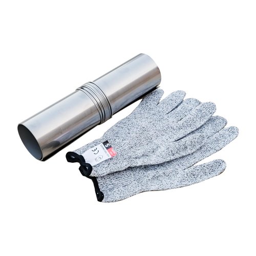 TrekRevive Titanium/Stainless Steel Rollable Chimney Pipe, Lightweight and Portable, DIY Folding Chimney for Hot Tent Stove, Titanium Tent Stove, Hot Tent Camping(Titanium, 2.5m/8.2ft)