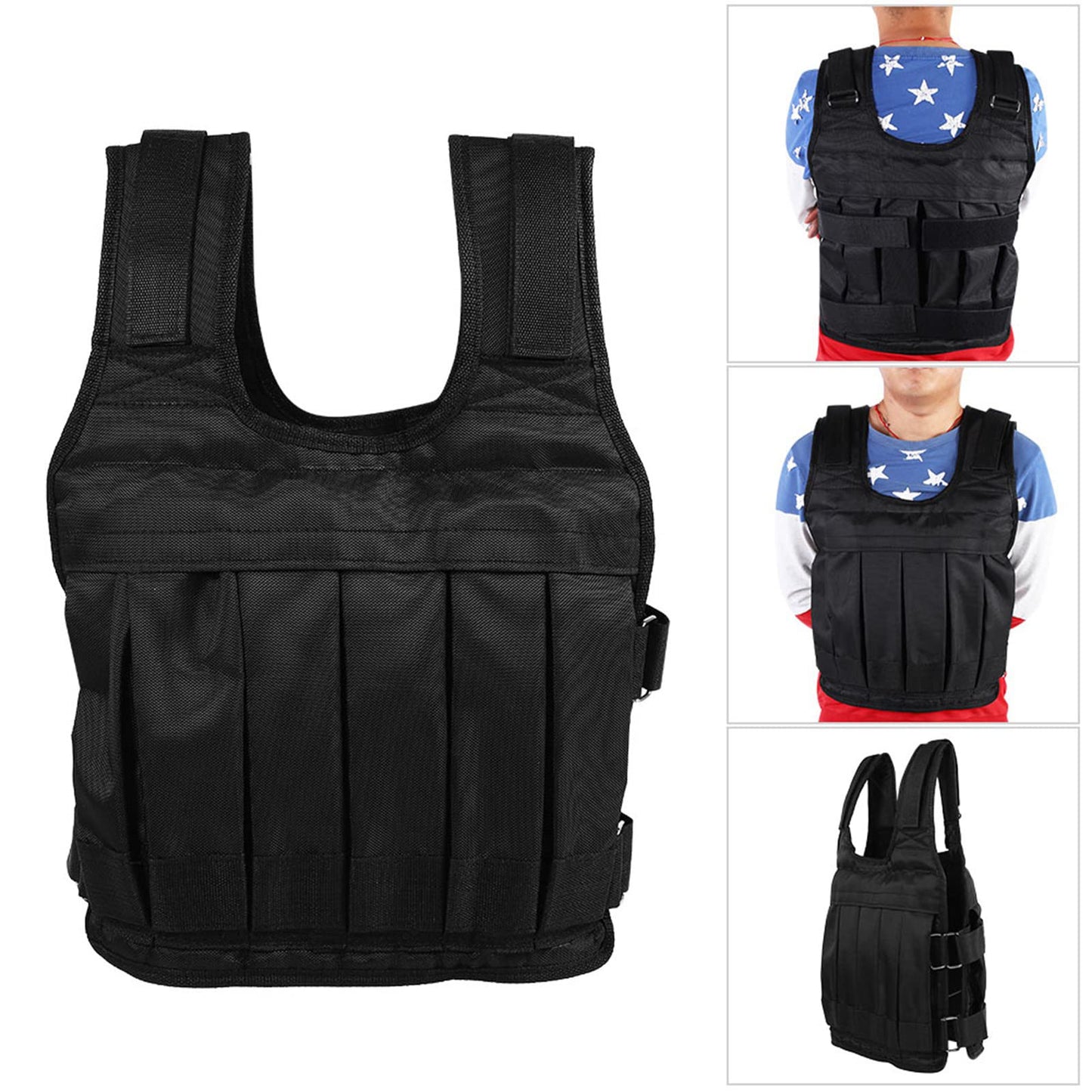 50kg Weighted Vest, Heavy Duty Fitness Weighted Vest, Workout Weight Vest, for MenWomenAdult