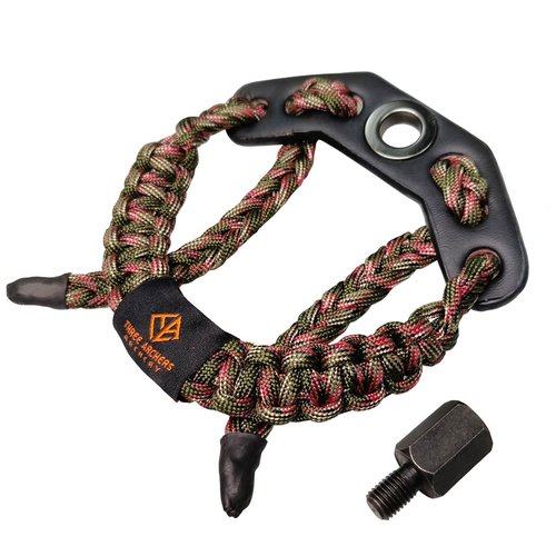 THREE ARCHERS Archery Bow Wrist Sling Adjustable Wrist Strap Loop Compound Bow Stabilizer & Hand Loop Carrier Hunting &Targeting Accessories