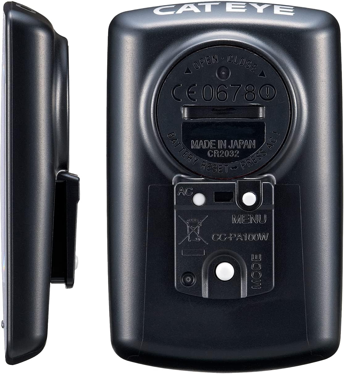 CATEYE Padrone Wireless Bike Computer – Oversized Display Cyclocomputer, Wireless Speedometer & Odometer, FlexTight™ Mount, Auto Start/Stop, Programmable Odometer