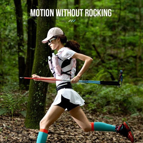 ICE FLAME Hydration Backpack Vest, 5L Multifunctional Outdoor Running Backpack fit 6.8 Inches Phone for Marathon Training, Hiking, Trail and Walking (Blue 2*500ml Flask)