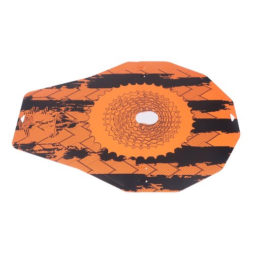 Qinlorgo Bicycle Disc Brake Cover, HeatResistant WearResistant Mountain Bike Washer Cover 2pcs Simple Dazzle Print for Road Bike Car Wash (Abstract)