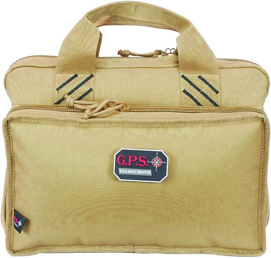 Quad Pistol Range Bag with Mag Storage & Dump Cups | 4 Handguns Capacity | Durable Secure Handguns, Ammo & Shooting Accessories Storage Soft Case