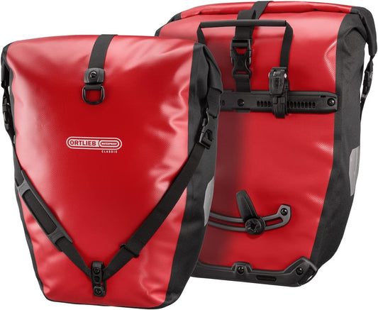 Ortlieb Unisex's Back-Roller Classic QL2.1 Bicycle Bag (1 Pair) -Black/Red, 40 Litre