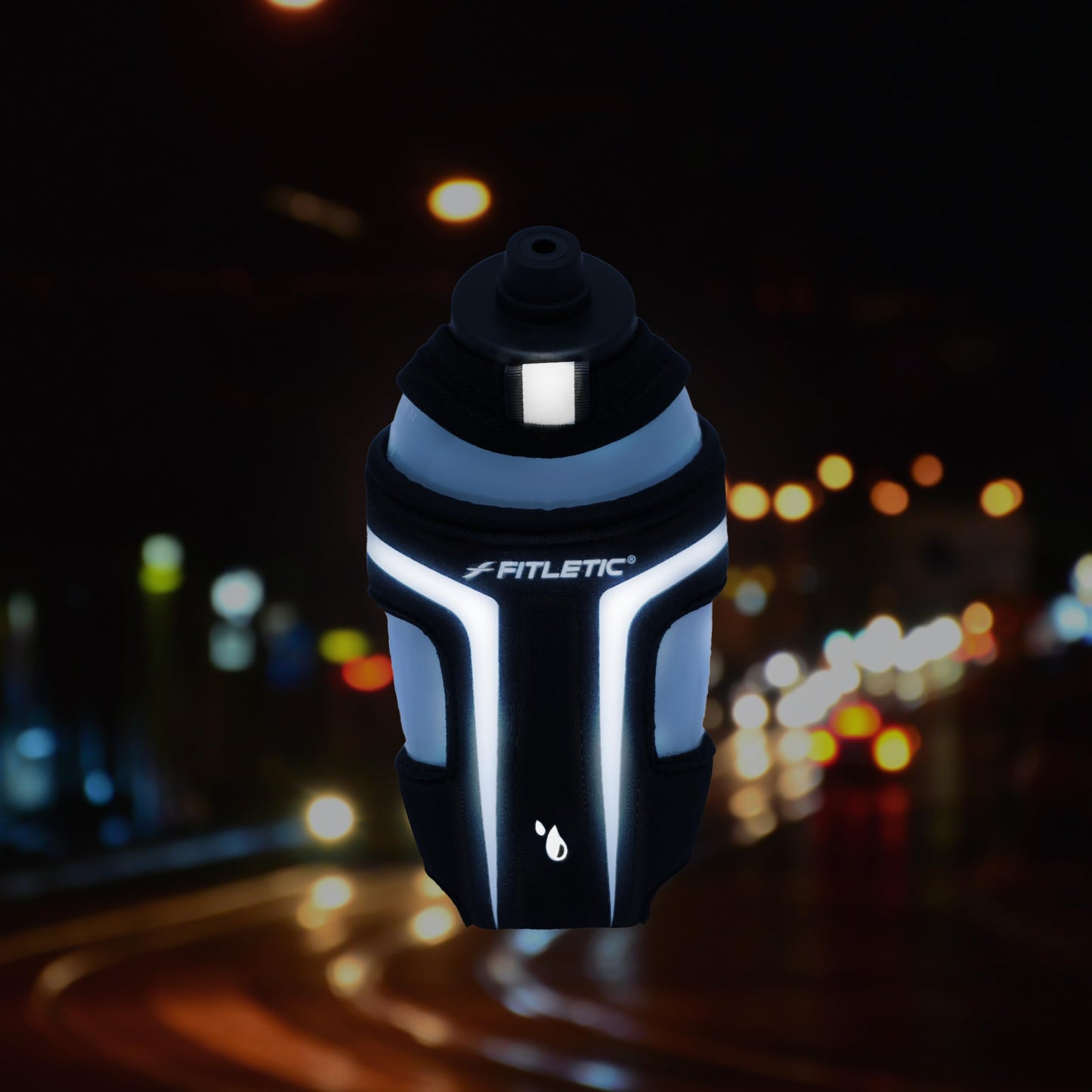 Fitletic HydraPocket Handheld Water Bottle Carrier (Black)