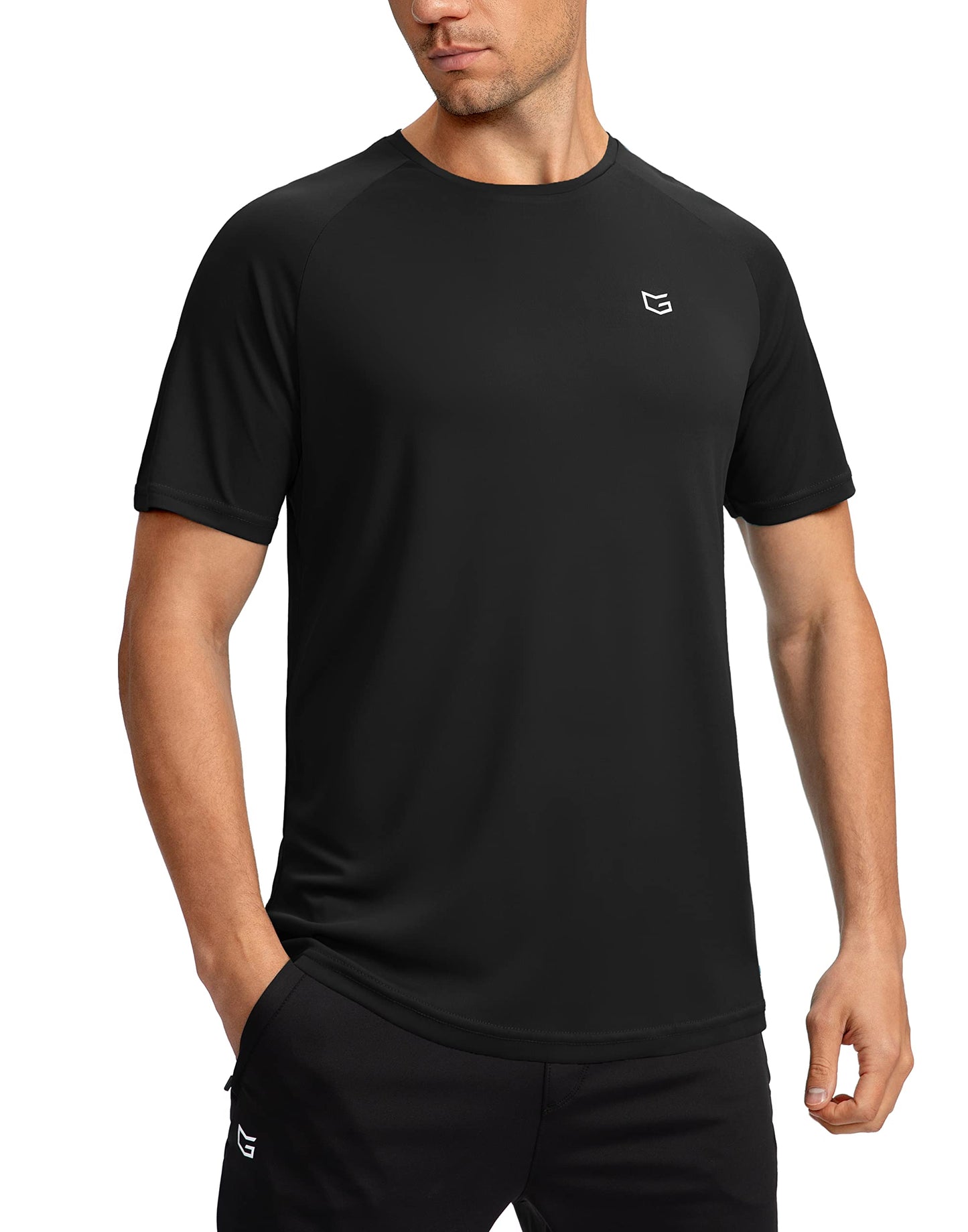 G Gradual Men's Workout Quick Dry T-Shirts Short Sleeve Lightweight Cooling Gym Shirts Tee for Running, Beach, Hiking