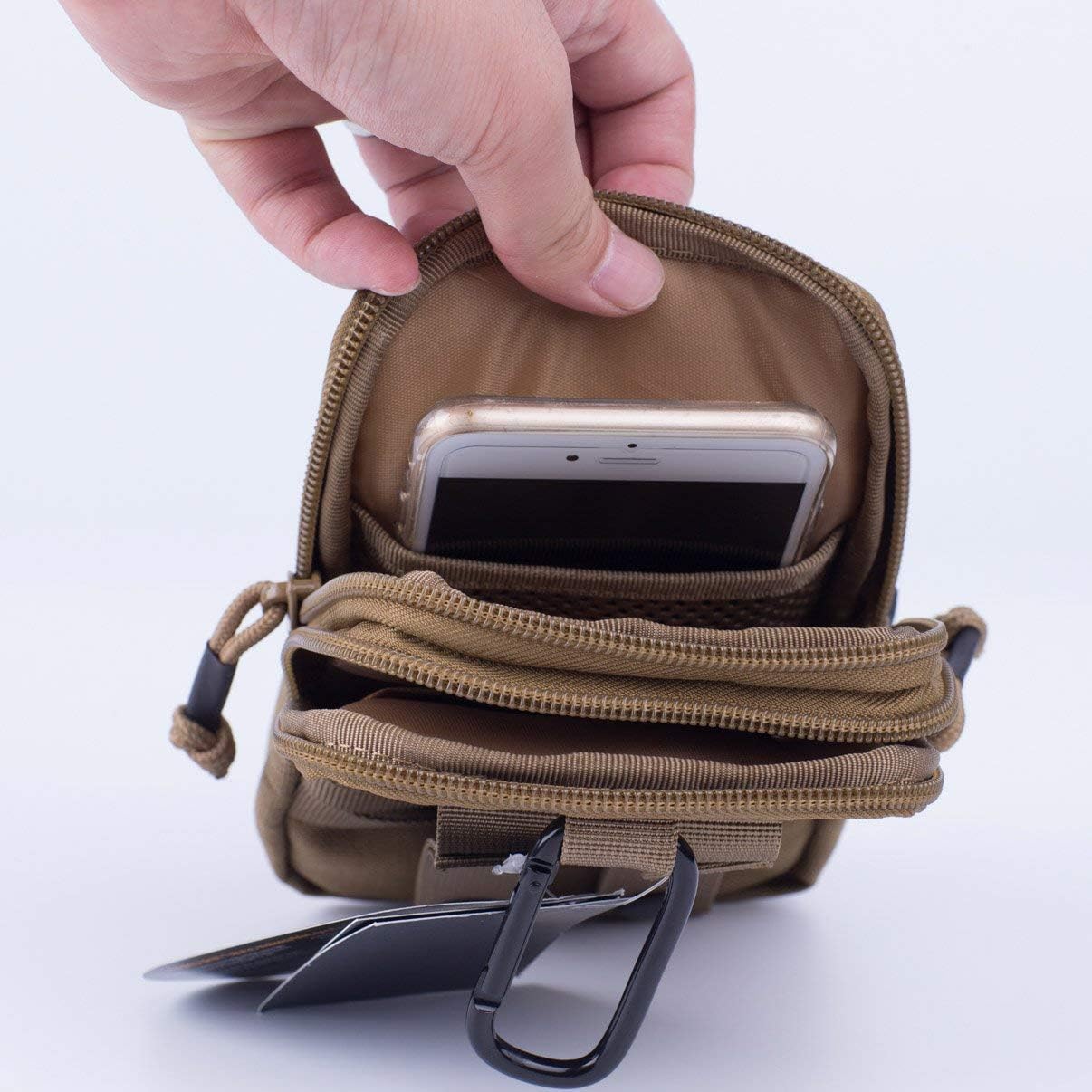 Tactical Molle EDC Pouch - Utility Gadget Belt Waist Bag with Cell Phone Holder