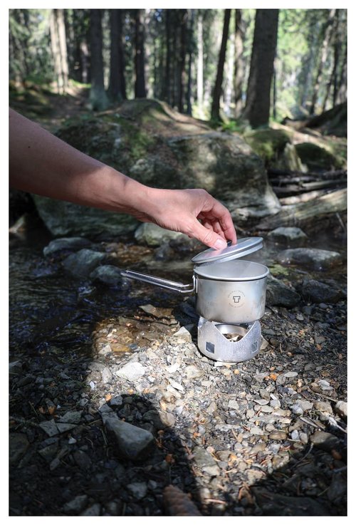 Trangia Micro Original Lightweight Compact Stove | Perfect for Solo Camping | Includes T-Cup w/Lid