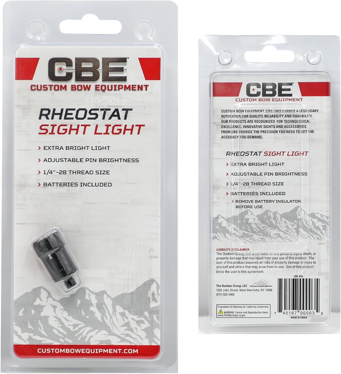 CBE Rheostat Light