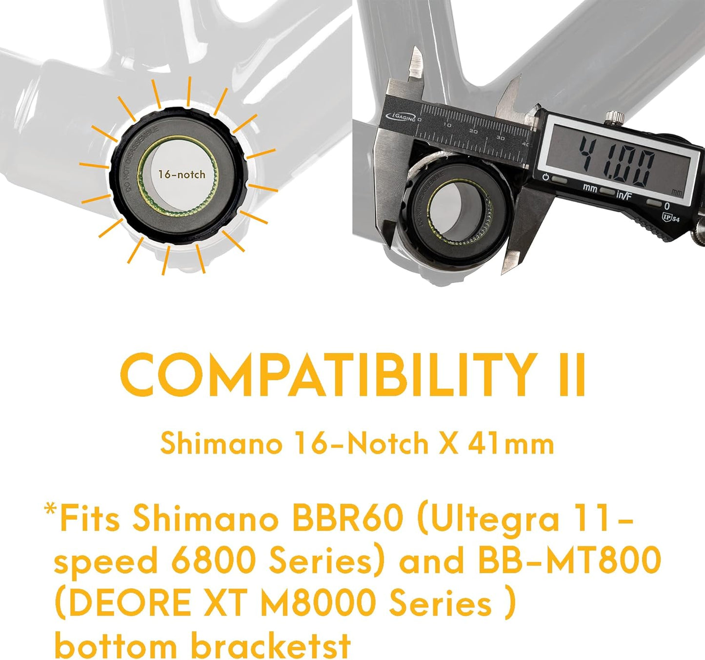 BikeHand Bicycle Bottom Bracket Tool - Compatible with Shimano Hollowtech II/BB9000, BBR60, M8000, Sram Dub, Truvativ GXP, FSA Mega EVO or Campagnolo Ultra-Torque