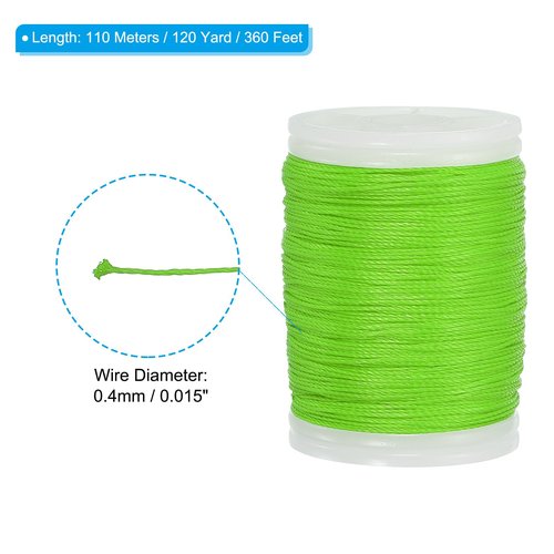 PATIKIL Archery Bow String Serving Thread 120 Yard/110M, 0.015" Dia Bowstring Thread for Tying Peep Sight Nock Compound Recurve Bow, Glass Green