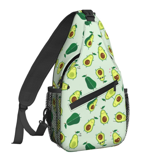NiuKom Avocados Sling Bag for Women Crossbody Shoulder Bag Casual Daypack Backpacks Men Chest Bag Gym Cycling Travel Hiking