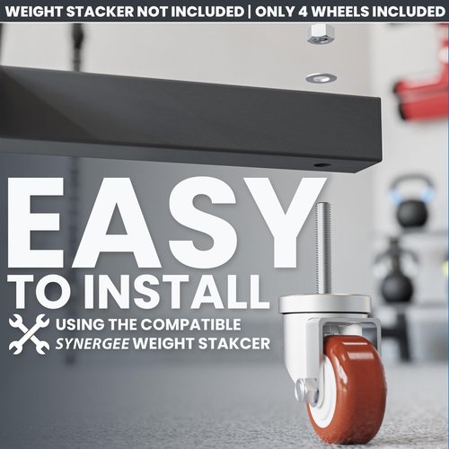 Synergee Olympic Weight Plate Rack Wheels