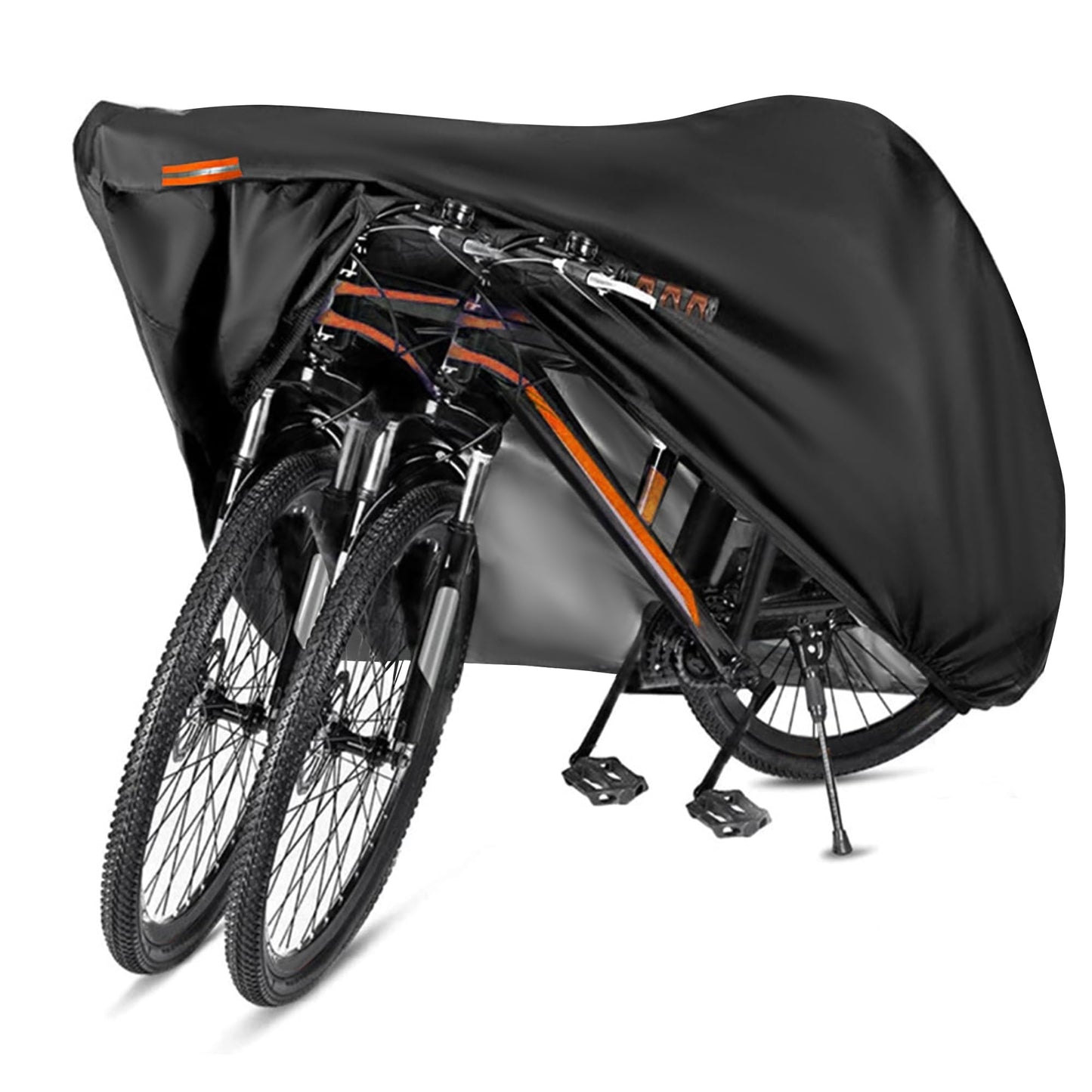 Amazing Fair Bike Cover - Fits 1, 2 Bikes, Durable Nylon Fabric, UV Resistant & Dustproof, Outdoor Storage