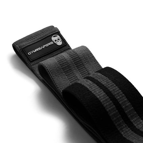Gymreapers Hip Bands for Booty Workouts | Non Slip Fabric Band Set with 3 Levels - Resistance Bands for Legs & Hip - for Men & Women (Black)